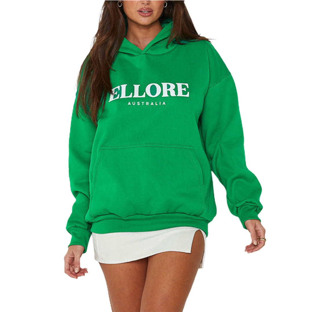 Customized autumn fashion women’s casual long-sleeved letter print pullover sweatshirt