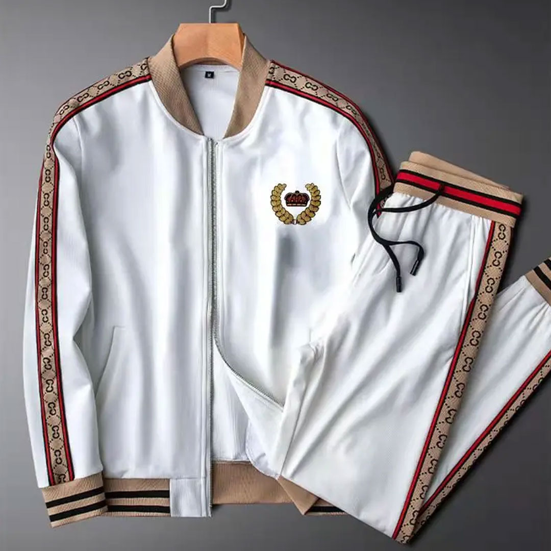 High-end women’s casual sports jacket set, comfortable and breathable, high-quality embroidered outdoor sportswear, the set includes: sports jacket, casual pants